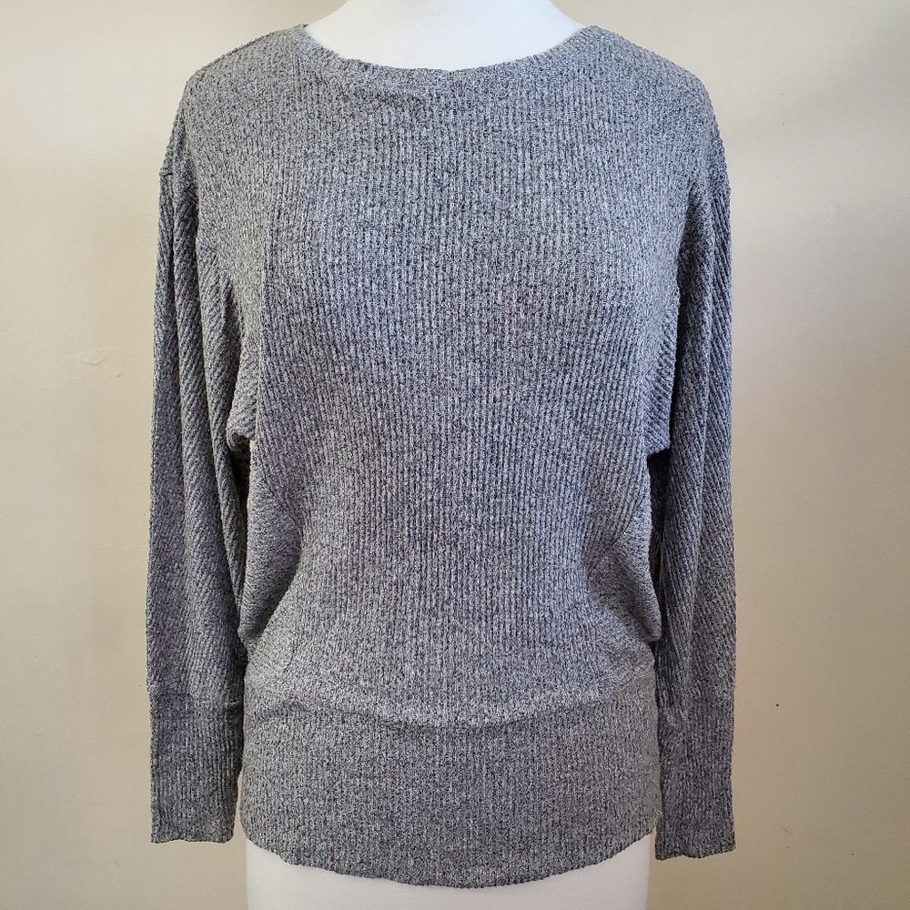 Express gray ribbed sweater